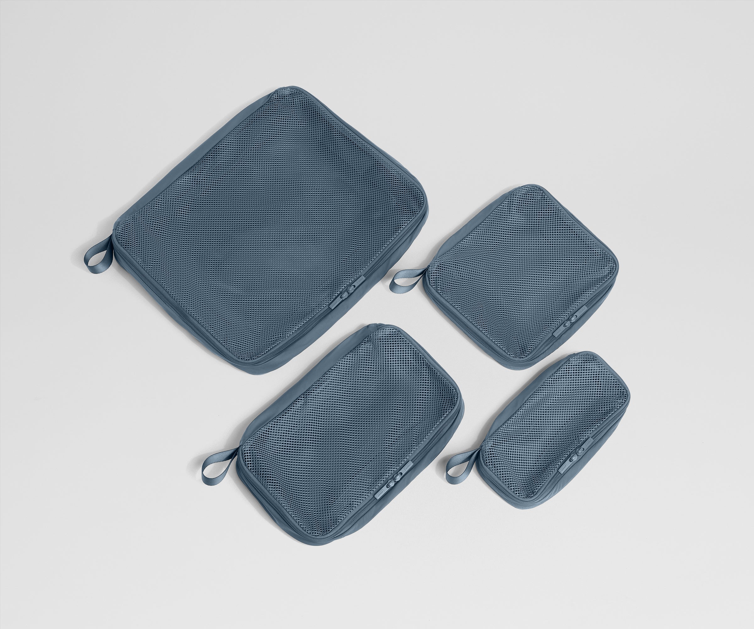 Compression Packing Cubes in Coast Blue
